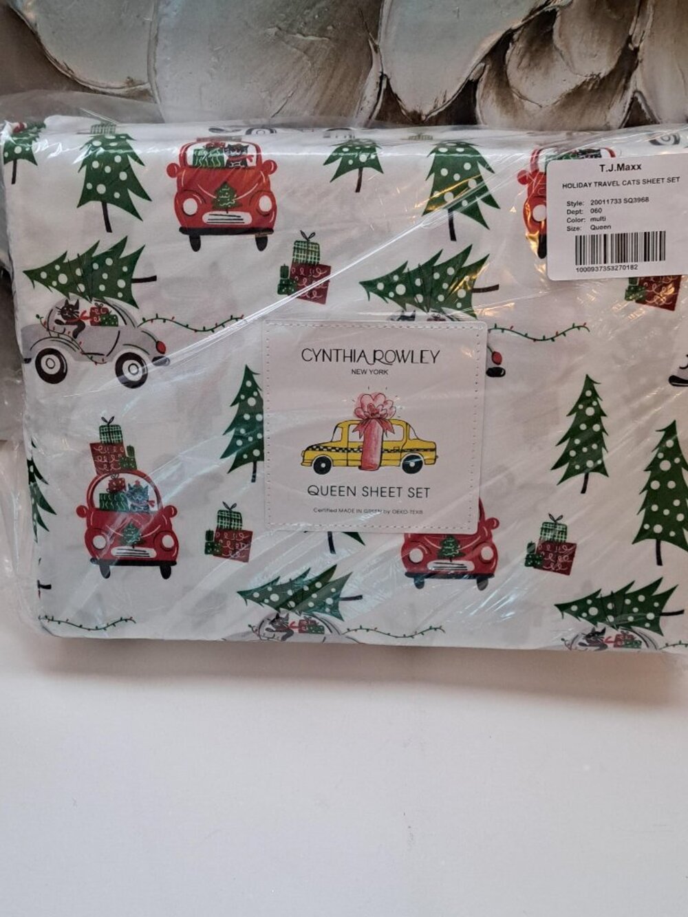 Cynthia Rowley - Queen Size Christmas Sheets